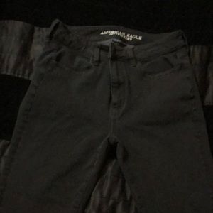 American Eagle Black super stretch jeans